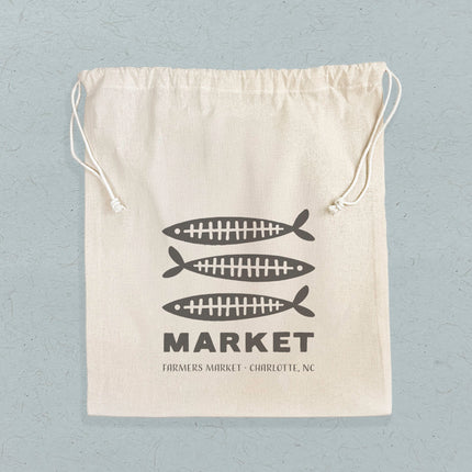 Fish Bone Market - Cotton Bag