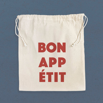 Bon Appetit - Cotton Cinch Bag