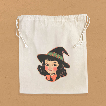 Retro Girl - Halloween Treat Bag