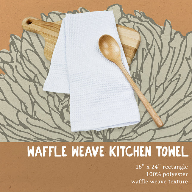 Local Floral - Custom Waffle Weave Towel