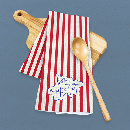 Tricolore Bon Appetit - Waffle Weave Towel