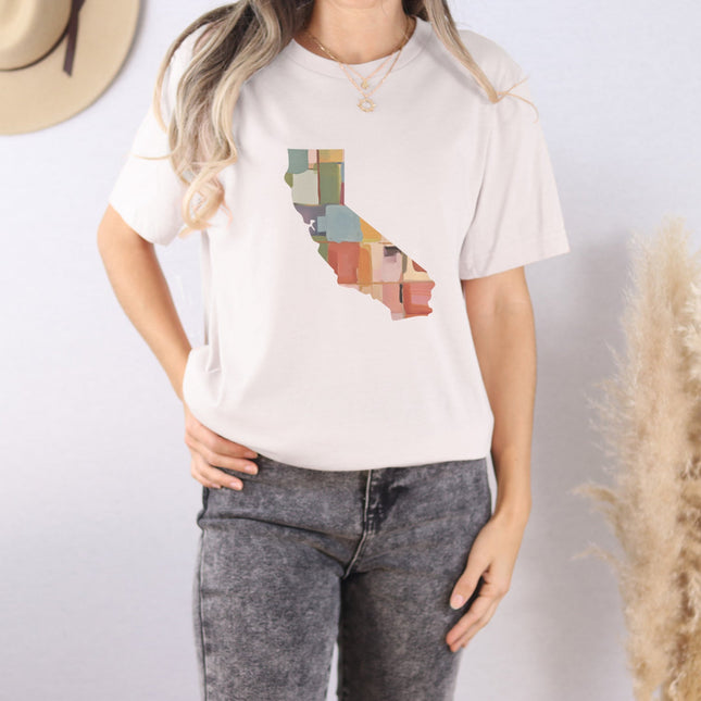 Abstract Painted State - Custom Short Sleeve T-Shirt