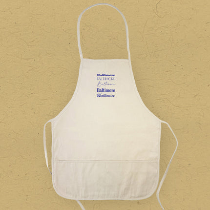 Mixed Fonts - Custom Women's Apron