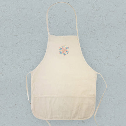 Winter Bloom Snowflake - Customizable Women's Apron