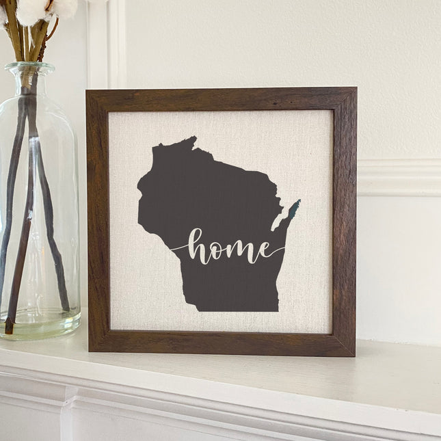 State Art (Home) - Custom Framed Sign
