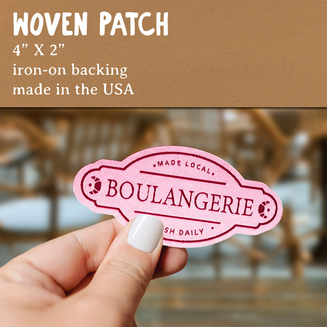 Boulangerie - Woven Iron-on Patch