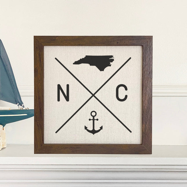 State Abbreviation (Anchor) - Custom Framed Sign