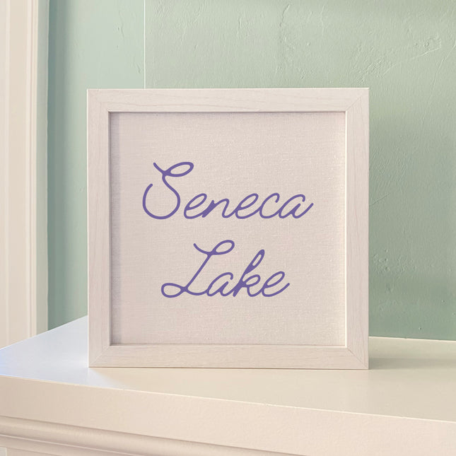 Script Lake - Custom Framed Sign
