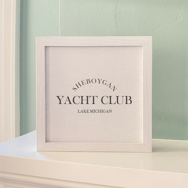 Yacht Club - Custom Framed Sign