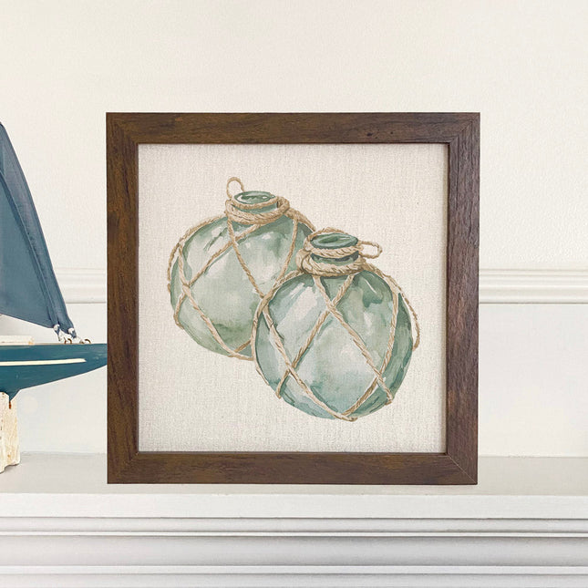 Glass Floats - Customizable Framed Sign