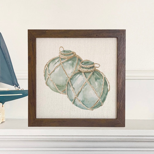 Glass Floats - Customizable Framed Sign