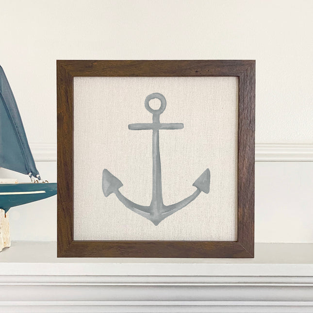 Anchor - Framed Sign