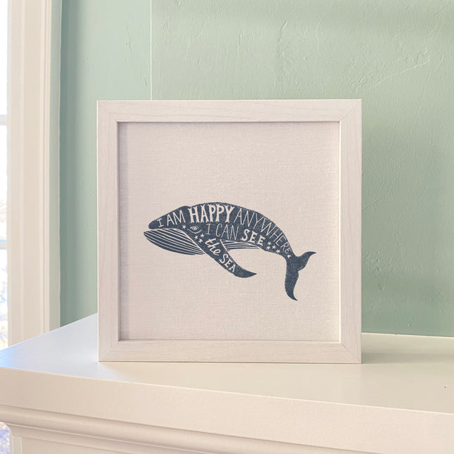 I am Happy Anywhere - Framed Sign