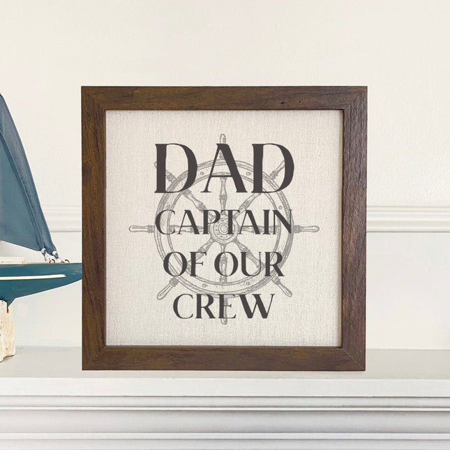 Captain of our Crew - Father's Day Framed Sign