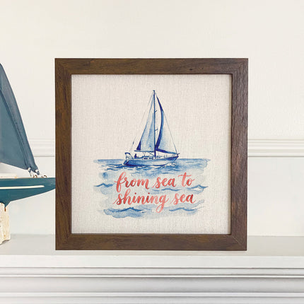 From Sea to Shining Sea - Framed Sign