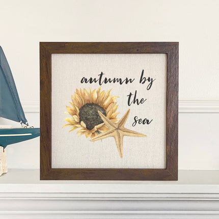 Autumn by the Sea - Framed Sign