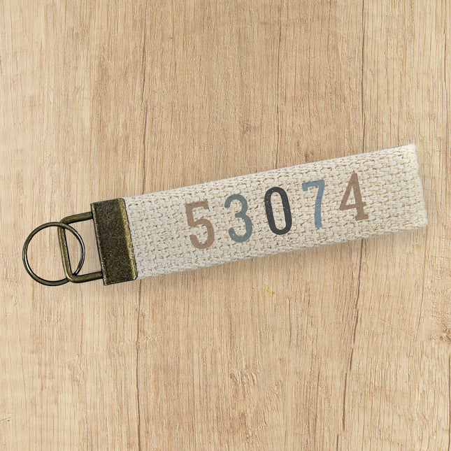 Zip Code - Custom Canvas Key Fob