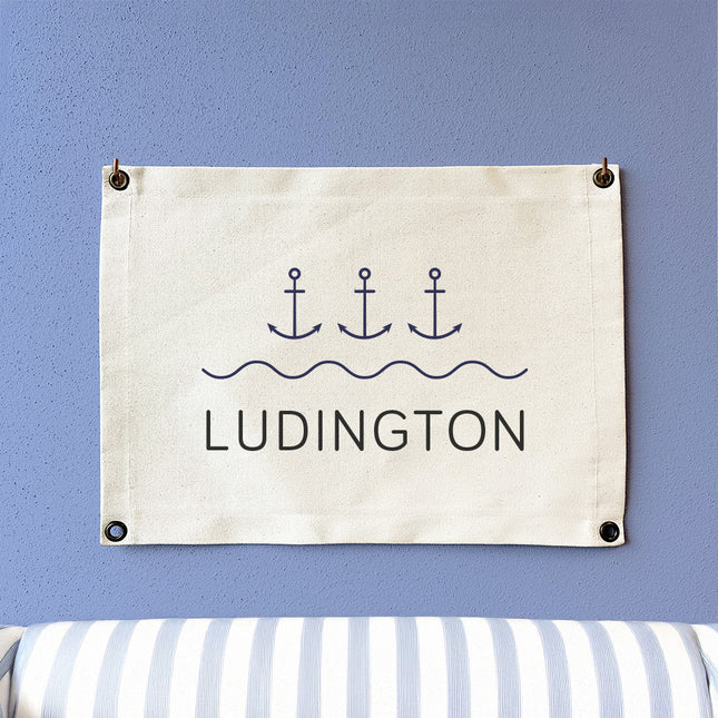 Three Anchors - Custom Canvas Wall Hanging