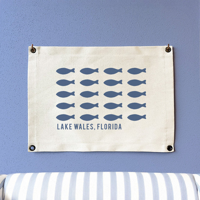 Fish City/State - Custom Canvas Wall Hanging