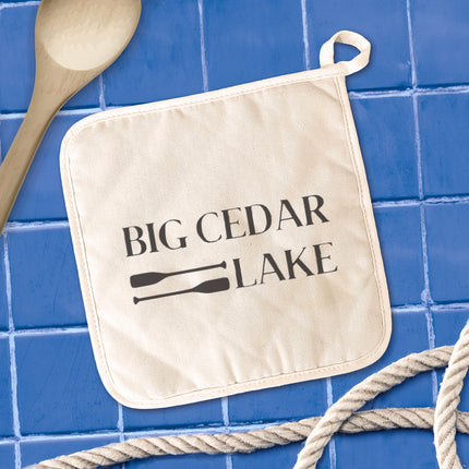 Lake and Paddles - Custom Cotton Pot Holder