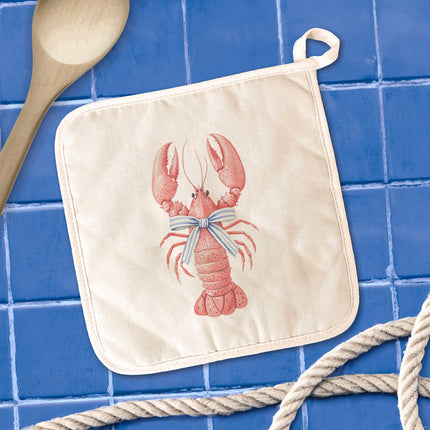 Bow-Tied Lobster - Customizable Cotton Pot Holder