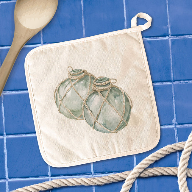 Glass Floats - Customizable Cotton Pot Holder