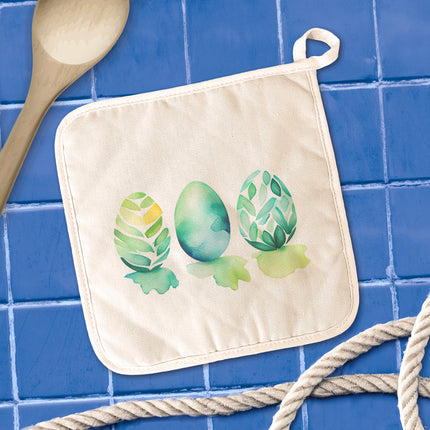 Watercolor Easter Eggs - Cotton Pot Holder