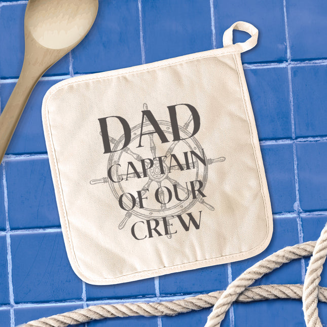 Captain of our Crew - Father's Day Cotton Pot Holder