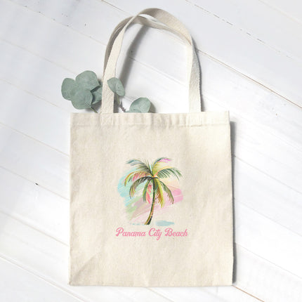 Palm Tree Watercolor - Custom Canvas Tote Bag
