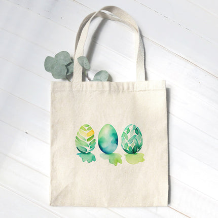 Watercolor Easter Eggs - Canvas Tote Bag
