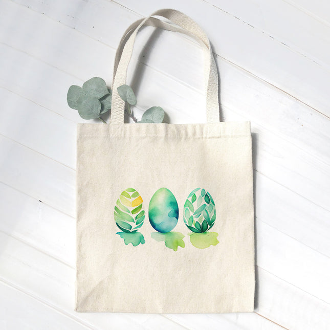 Watercolor Easter Eggs - Canvas Tote Bag
