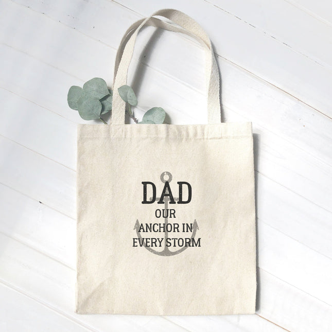 Anchor in Every Storm - Father's Day Canvas Tote Bag