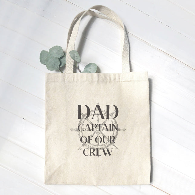 Captain of our Crew - Father's Day Canvas Tote Bag
