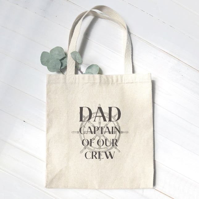 Captain of our Crew - Father's Day Canvas Tote Bag