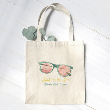 Soak Up The Sun - Custom Canvas Tote Bag