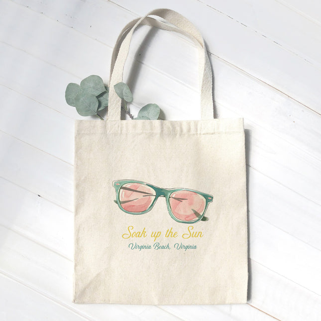 Soak Up The Sun - Custom Canvas Tote Bag