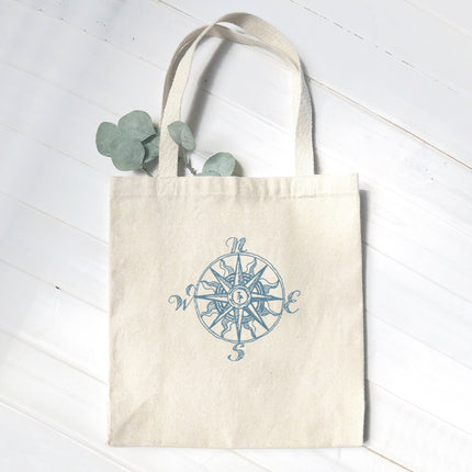 Hand Drawn Compass - Canvas Tote Bag