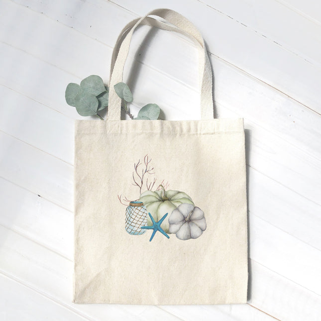 Coastal Pumpkins - Customizable Canvas Tote Bag