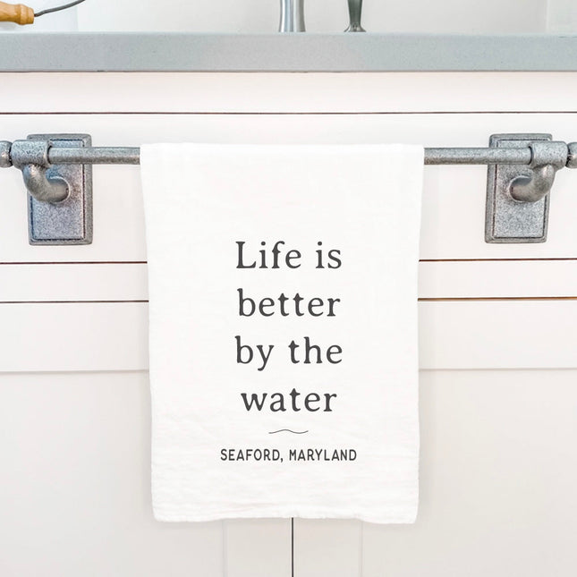 Life is Better - Custom Cotton Tea Towel