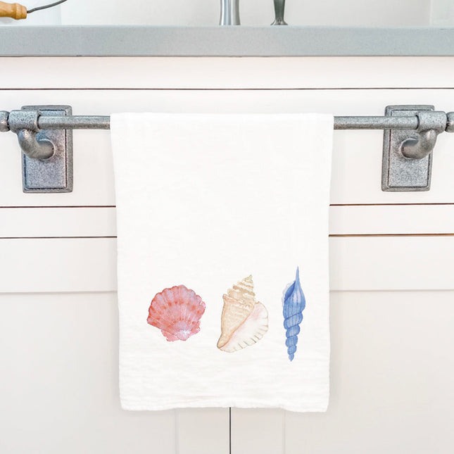 Shells of Glory - Patriotic Cotton Tea Towel