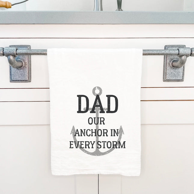 Anchor in Every Storm - Father's Day Cotton Tea Towel