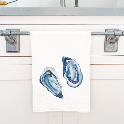 Blue Oyster Bloom - Cotton Tea Towel