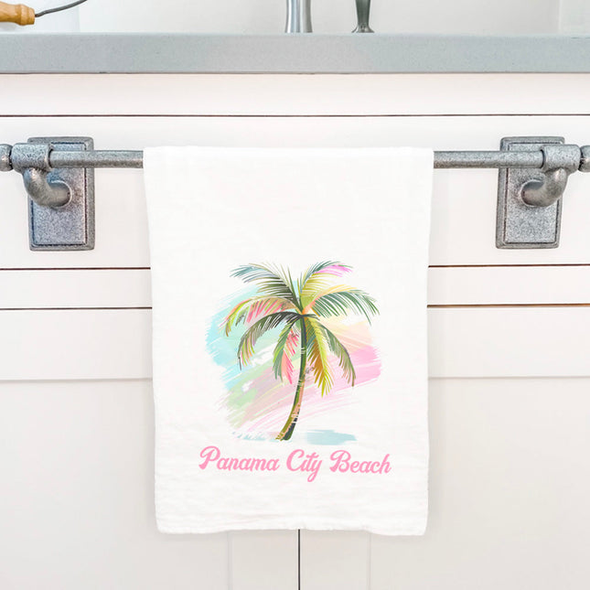 Palm Tree Watercolor - Custom Cotton Tea Towel