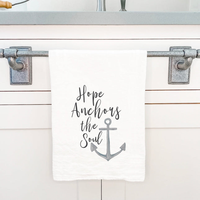 Hope Anchors the Soul - Cotton Tea Towel