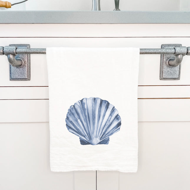 Blue Shell - Customizable Cotton Tea Towel
