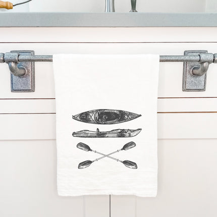 Hand Drawn Kayak - Cotton Tea Towel