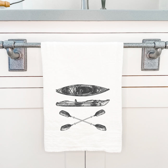 Hand Drawn Kayak - Cotton Tea Towel