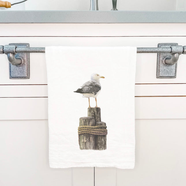 Watercolor Seagull - Cotton Tea Towel