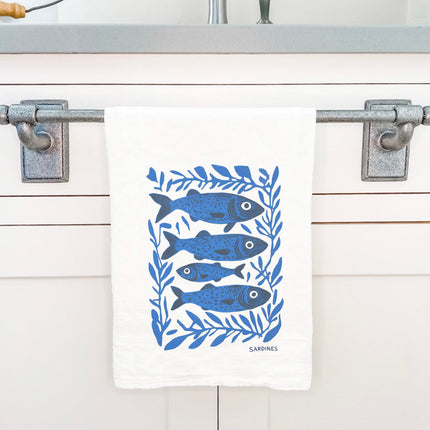 Framed in Kelp - Cotton Tea Towel