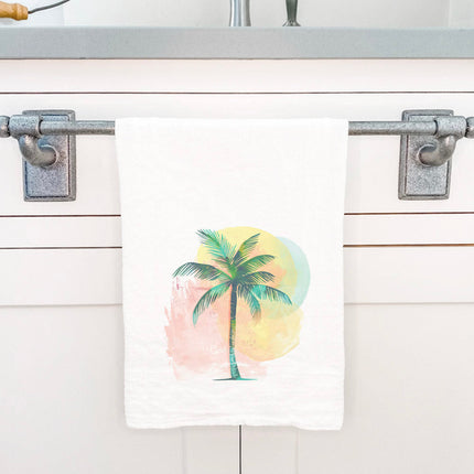 Colorful Palm Tree - Cotton Tea Towel